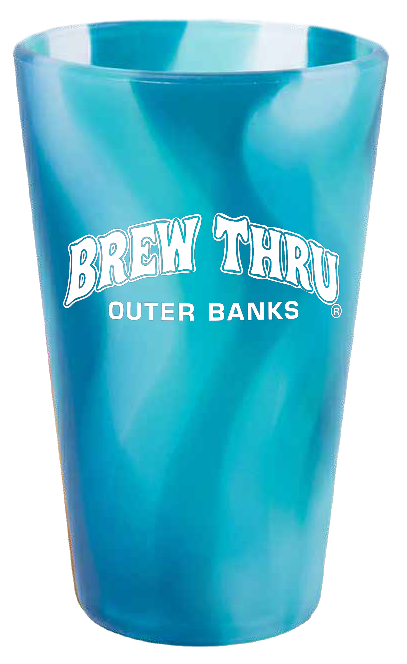 SiliPint® 16oz Blue Crystal Pint Glass image 0