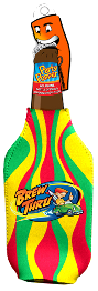 Party Popper Bottle Koozie - Rasta image