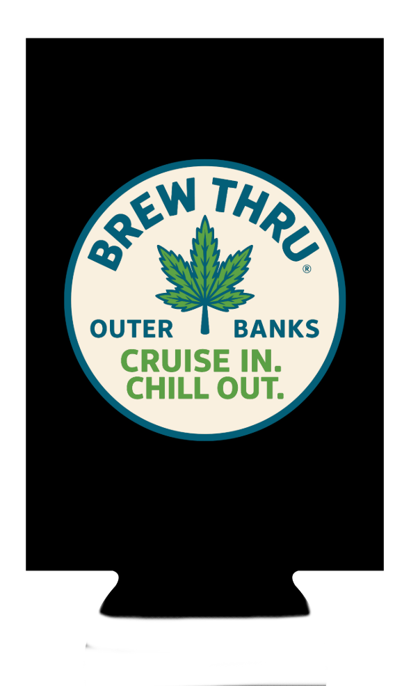 Cruise In. Chill Out. Slim Can Koozie image 0