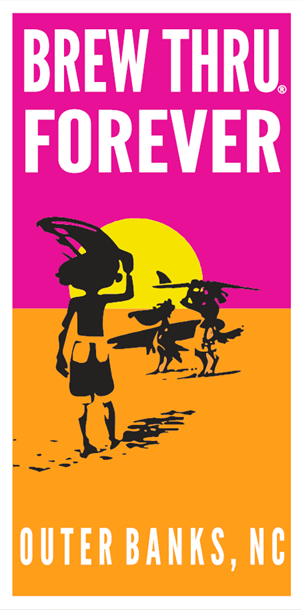 Brew Thru Forever Beach Towel image 1